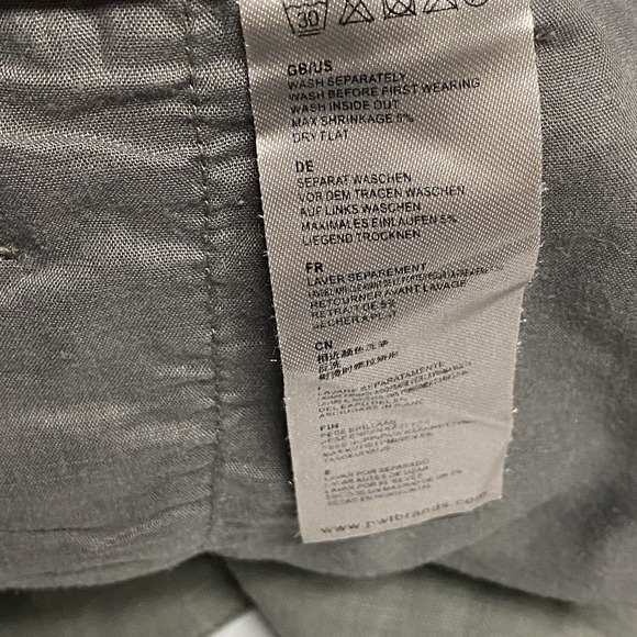 Lindbergh Large Mens Shorts Linen Blend Grey Baggy Baggy Style: 30-54014 Pockets - Picture 12 of 15